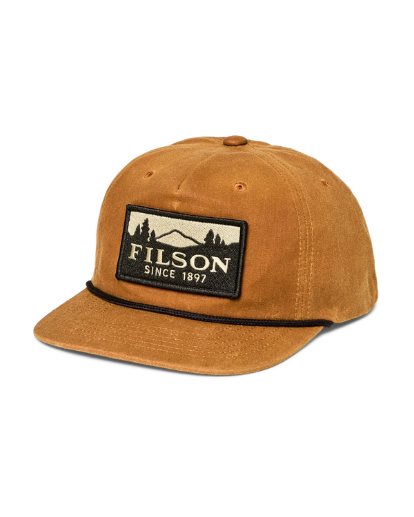 Waxed Trucker Cap- Gold Brown/Scenic