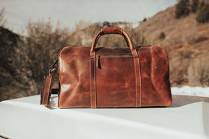 30L Weekender Duffel: Antique Brown