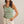 Striped Crochet Knit Tank - Green