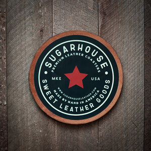 Designated Drinker Leather Coaster