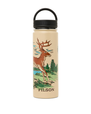 Metal Water Bottle 20oz - Sandstone Deer Leap