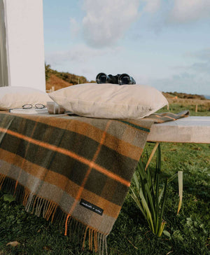 Folk Olive Blanket