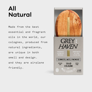 Greyhaven Solid Cologne – Ocean Air, Pine & Moss