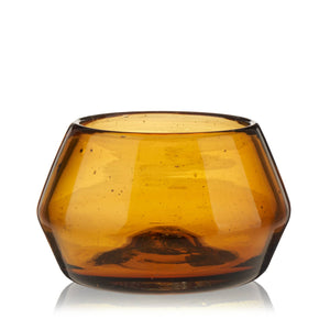 Amber Tequila Copita Handmade Recycled Glass