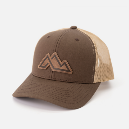 Mountain Icon Hat: Heather Gray/White