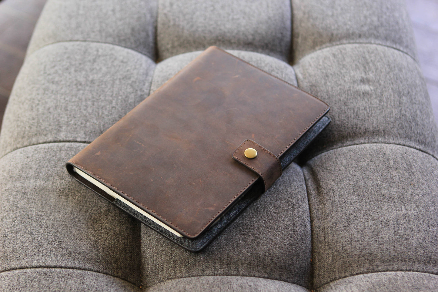 Bucksaw Refillable Brown Leather Journal