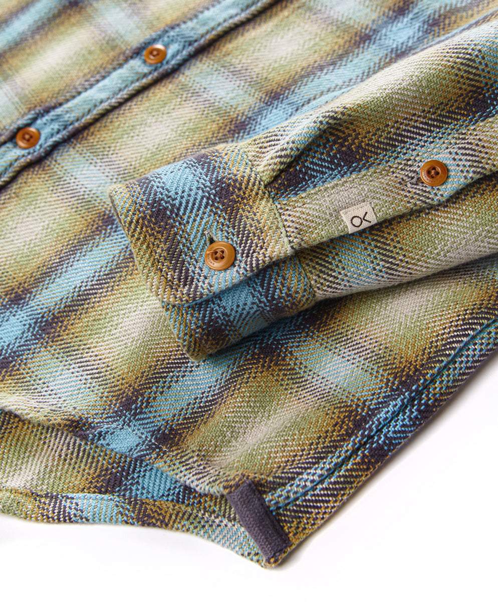 Blanket Shirt - Sage Sand Plaid