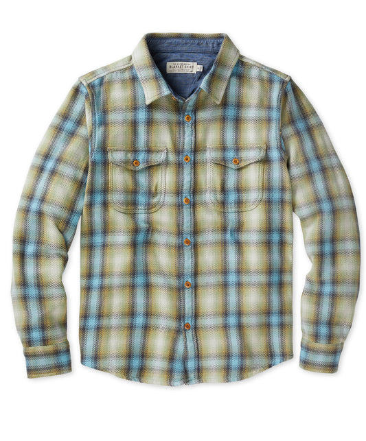 Blanket Shirt - Sage Sand Plaid