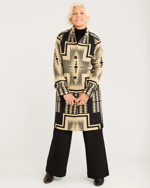 Timberline Coat - Black/Tan Harding