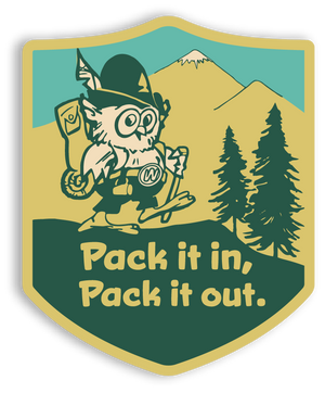 Pack It In, Pack It Out Sticker