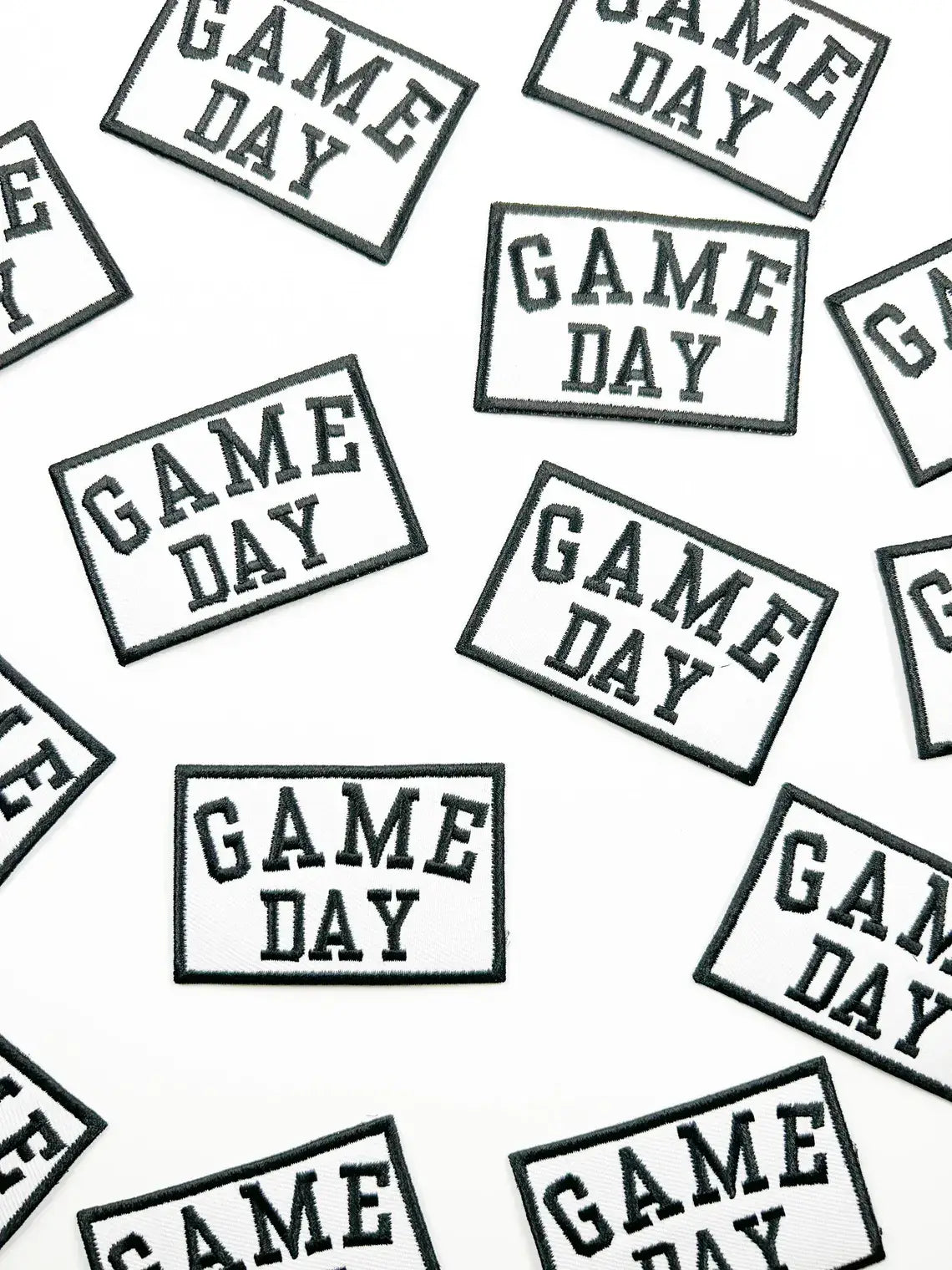 Game Day Embroidered Iron-On Patch Tailgate Football Trucker