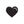 Black Heart Embroidered Sticker Patch: 1