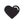 Black Heart Embroidered Sticker Patch: 1