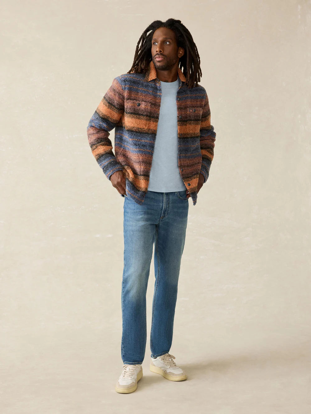 Range Fleece CPO- Autumn Horizon Stripe