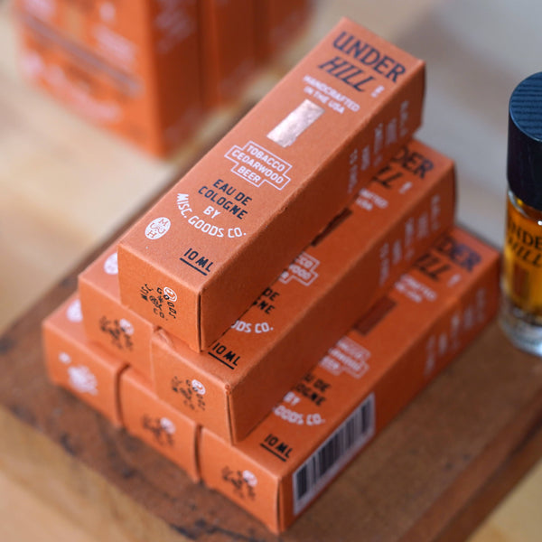 Underhill Eau de Cologne – Tobacco, Cedar & Ale (10ml)