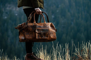 60L Weekender Duffel: Antique Brown