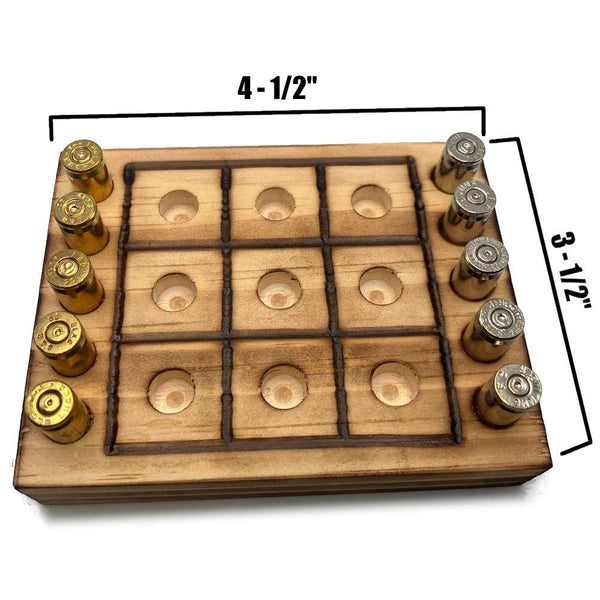 Tic Tac Toe with 9mm Bullet Casings