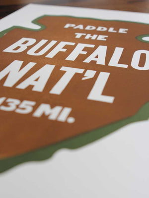 Paddle Buffalo Print