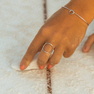 Ocean Ave Ring: Silver / 8