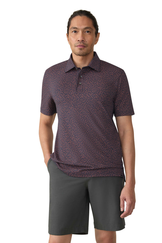 Short Sleeve Movement Pique Polo - Gamboa Summer Vines