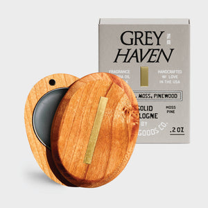 Greyhaven Solid Cologne – Ocean Air, Pine & Moss