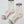 Embroidered Boyfriend Socks : Parchment + Heart