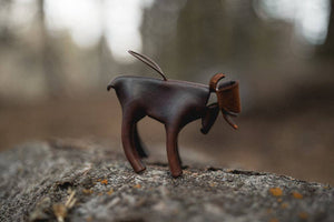 Leather Moose Ornament