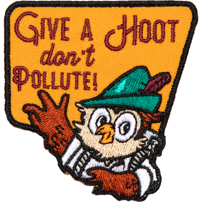 Give a Hoot Embroidered Patch