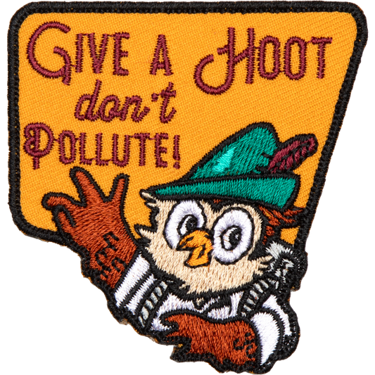 Give a Hoot Embroidered Patch