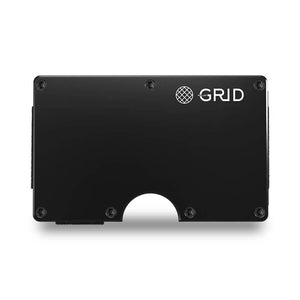 Grid Wallet - Black Aluminum Clip