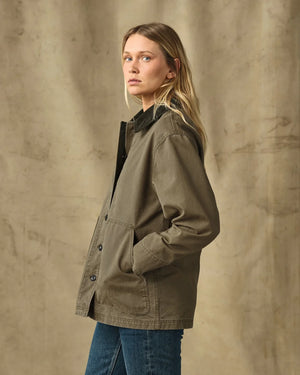Women's Canvas Barn Coat - Marsh Olive