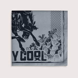 Untamed Western Bandana: Gray