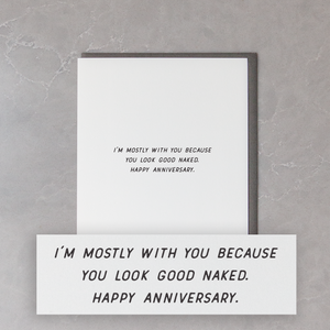 Mostly With You Anniversary/Valentine's Day  Card