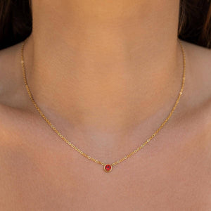 Star Stone Necklace: Opal