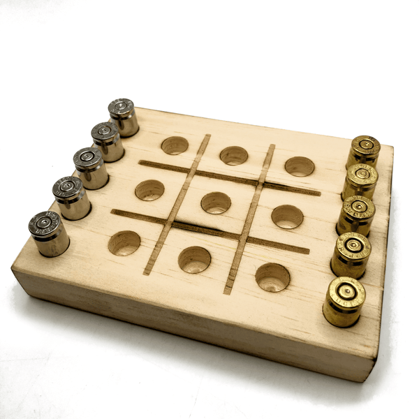 Tic Tac Toe with 9mm Bullet Casings