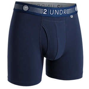 2UNDR Flow Shift Boxer Brief - Navy (6" inseam)