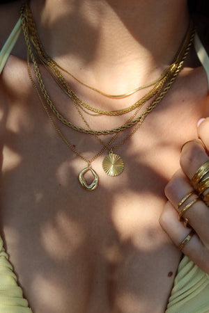Dawn Necklace: Gold