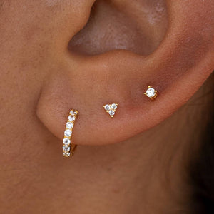 Boca Stud Set: Turquoise/Silver