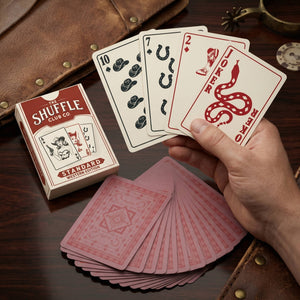 Western Playing Cards – Vintage Cowboy Deck with Custom Western Art & Premium Stock