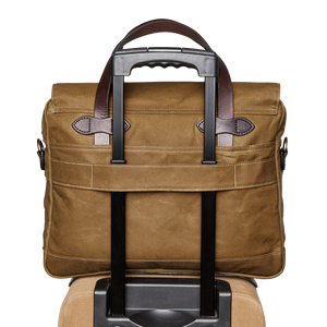 24-Hour Tin Cloth Briefcase : Dark Tan