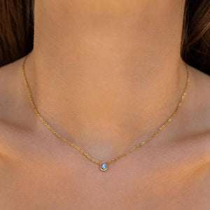 Star Stone Necklace: Opal