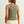 Mini Ribbed Knit Tank Top with Stitch Detail: Olive