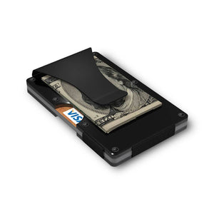 Grid Wallet - Black Aluminum Clip