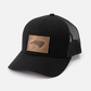 North Carolina Silhouette Hat | Leather Patch Snapback: Navy