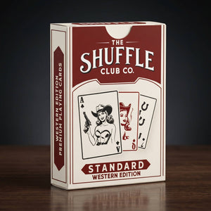 Western Playing Cards – Vintage Cowboy Deck with Custom Western Art & Premium Stock