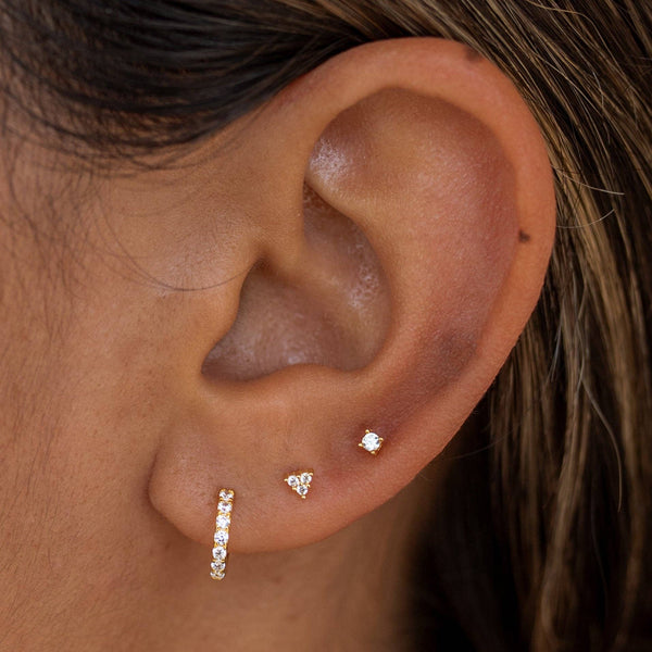 Boca Stud Set: Turquoise/Silver