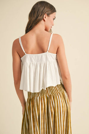 Crochet Tank Top: White