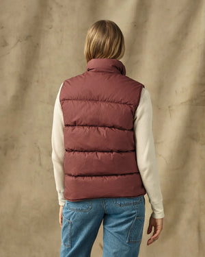 Women's Heritage Cotton Down Vest - Smoked Paprika