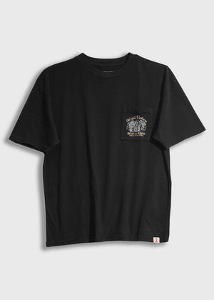 Old Whiskey Pocket Tee: Black
