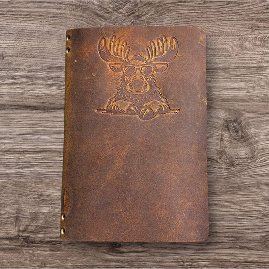 Leather Journal: Cool Moose